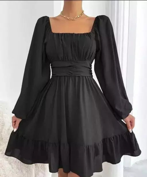 New stylish trendy fancy fashionable one piece midi dress for girls and women