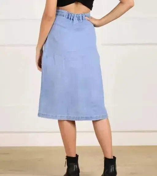 Clover Denim Western Skirt