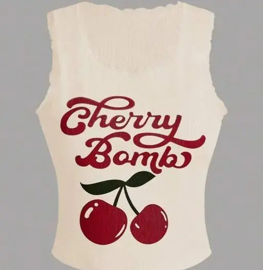 CHERRY BOMB LYCRA TOP