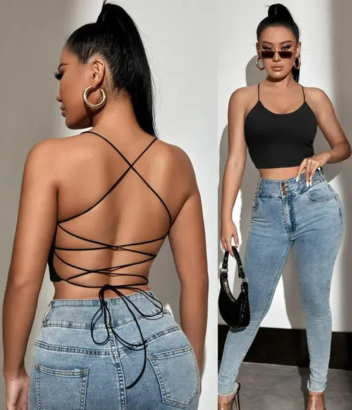 backless Crop top for womens