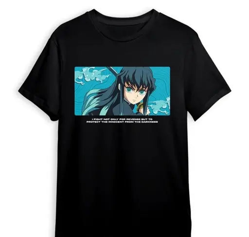Muichiro Tokito Anime Printed T-Shirt Men & Women