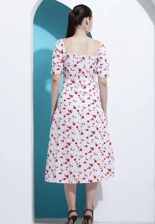 Women's Printed Knee Length Stylish n Comfy Dres