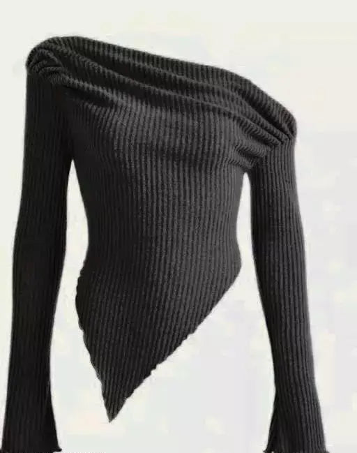 Trendy Piko of solder top Black