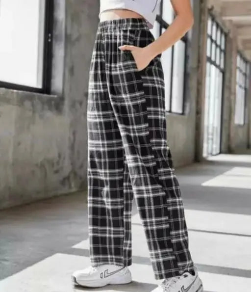 Women Western Trending & New Collection Winter and Summer Plaid Trousers