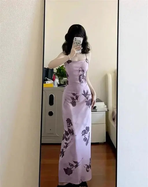 Purple Floral Dress