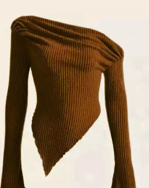 Trendy Piko of solder top Black