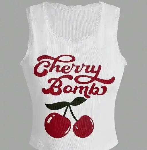 CHERRY BOMB LYCRA TOP