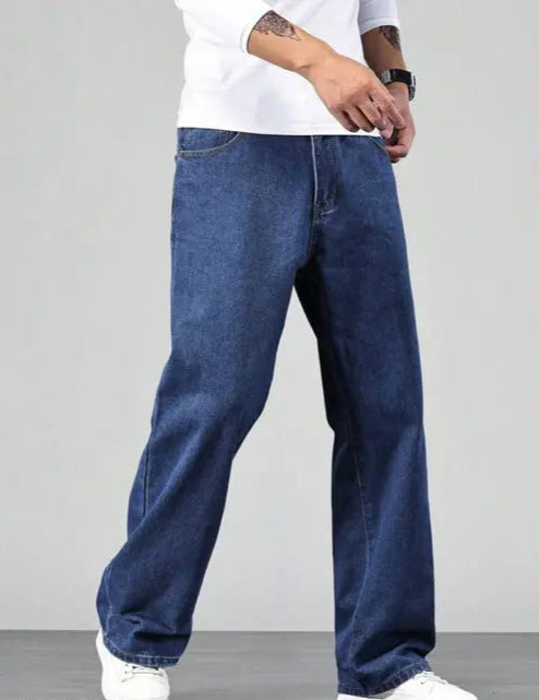 BAGGY MENS WEAR dark blue WIDELEG DENIM JEANS