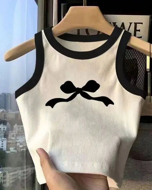 Glitsy Tank Top Cartoon Printed for Women's & Girl top