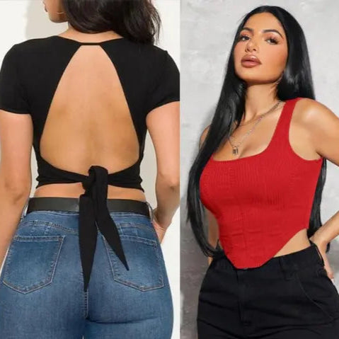 COMBO of 2- Women  Backless Top