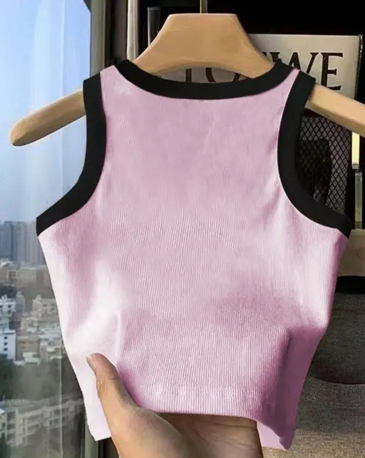 Glitsy Tank Top Cartoon Printed for Women's & Girl top