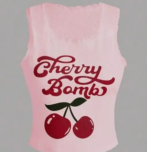 CHERRY BOMB LYCRA TOP