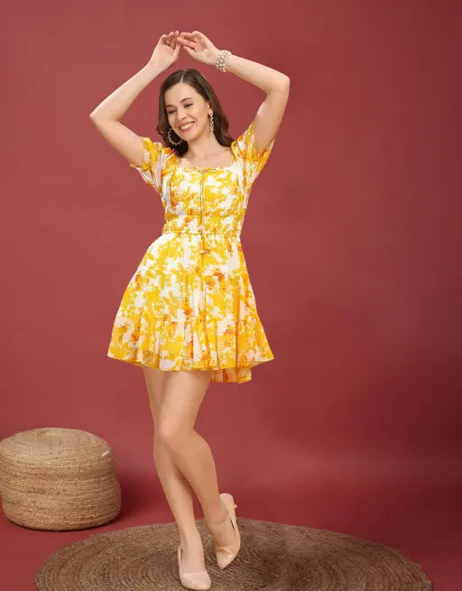 One Piece Yellow Dress