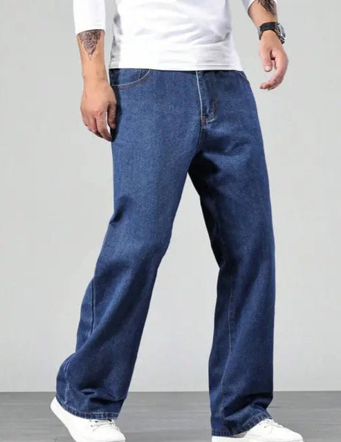 BAGGY MENS WEAR dark blue WIDELEG DENIM JEANS