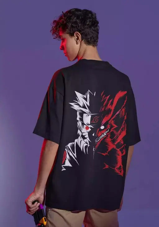 Anime Prited Cotton Blend Tshirt