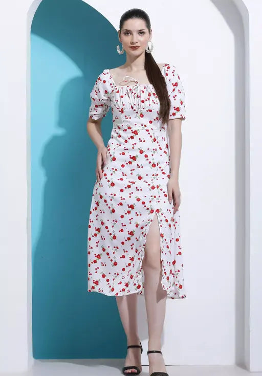 Women's Printed Knee Length Stylish n Comfy Dres