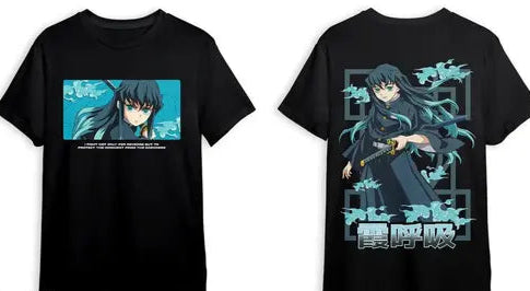 Muichiro Tokito Anime Printed T-Shirt Men & Women