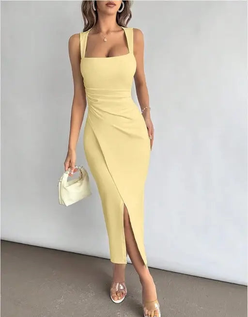 Ruffled Bell Sleeve Mini Dress