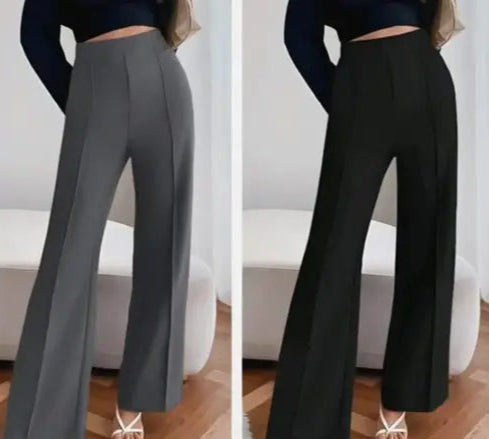 Women High-Rise Easy Wash Trousers (COMBO -2)