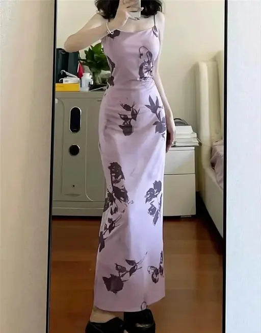 Purple Floral Dress