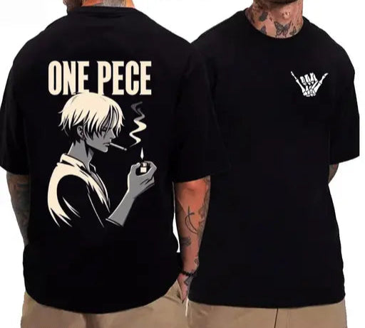 Trendy Black Colour Printed Half-sleeve T-shirts for Men