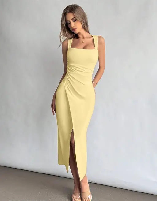 Ruffled Bell Sleeve Mini Dress